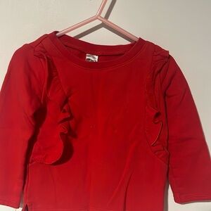 Christmas red sweatshirt material